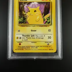 PSA 8 Pikachu 58/102 Pokemon Base Set 1999 Non Holo Graded Card - Image 3