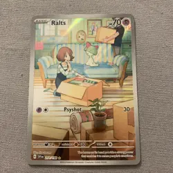 2023 Pokemon Ralts Scarlet & Violet Base Set Illustration Rare #211/198 NM - Image 1