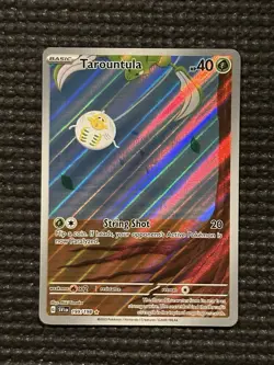 2023 Pokemon Scarlet Violet Tarountula Illustration 199/198 Full Art Holo Rare - Image 3