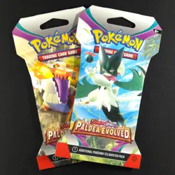 x2 Paldea Evolved Sleeved Booster Pack - Pokemon Sealed - Image 1