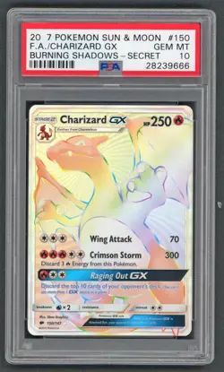 Pokemon Cards - PSA 10 Charizard GX 150/147 - Burning Shadows - GEM MT - PSA10 - Image 1