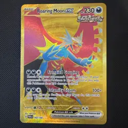 Pokemon TCG Roaring Moon EX Hyper Rare Card 262/182 Paradox Rift - Image 1