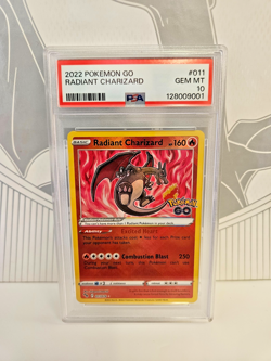 PSA 10 Radiant Charizard #011/078 Pokemon Go Holo Gem Mint Card 2022 - Image 1