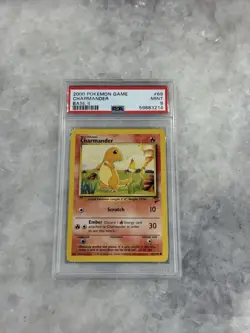 2000 Pokemon Base Set II 69/130 Charmander PSA 9 Mint Unlimited - Image 1