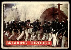1956 TOPPS DAVY CROCKETT GREEN BACK BREAKING THROUGH #72A - Image 1