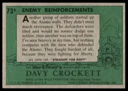 1956 TOPPS DAVY CROCKETT GREEN BACK ENEMY REINFORCEMENTS #73A - Image 2
