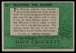 1956 TOPPS DAVY CROCKETT GREEN BACK BLASTING THE ALAMO #54A - Image 2