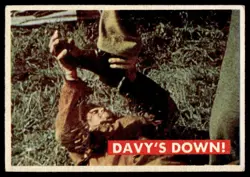 1956 TOPPS DAVY CROCKETT GREEN BACK DAV'S DOWN #36A - Image 1