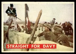 1956 TOPPS DAVY CROCKETT GREEN BACK STRAIGHT FOR DAVY #74A - Image 1