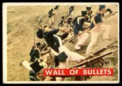 1956 TOPPS DAVY CROCKETT GREEN BACK WALL OF BULLETS #68A - Image 1