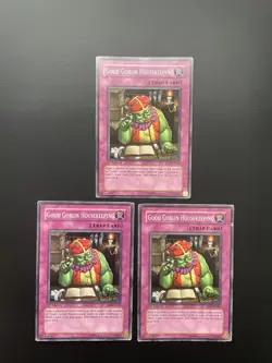 Yugioh Good Goblin Housekeeping FET-EN054 1st Edition Common Damaged X3 - Image 1