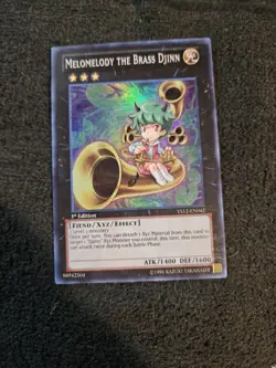 Yugioh Melomelody the Brass Djinn YS12-EN042 Super Rare 1st Edition - Image 1
