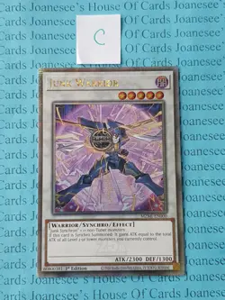 Junk Warrior MZMI-EN000 Quarter Century Secret Yu-Gi-Oh Card 1st Edition New C - Image 1