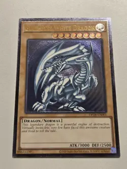 Blue-Eyes White Dragon (UTR) OP28-EN001 Ultimate Rare Yugioh Tournament Pack NM - Image 1