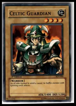 1st Edition Starter Deck: Yugi #SDY-009 Celtic Guardian - Image 1