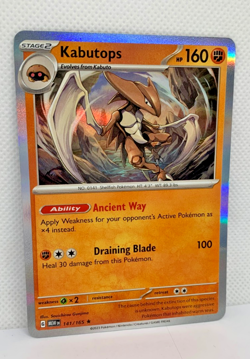 Kabutops Pokemon Card - Holo Foil Rare - Mint Condition - Image 1