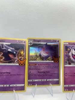2023 Pokemon TCG Trick Or Trade Gengar Holo Gastly Haunter 3 Card Lot NM/M - Image 1