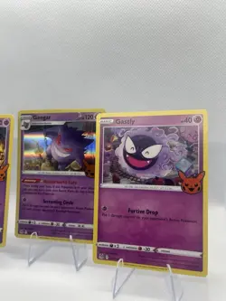 2023 Pokemon TCG Trick Or Trade Gengar Holo Gastly Haunter 3 Card Lot NM/M - Image 2