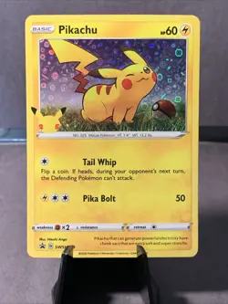 Pokemon TCG Pikachu SWSH039 Black Star Promo Cards Celebrations Holo 2020 NM - Image 1