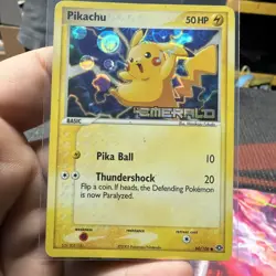 Pokemon Pikachu TCG Emerald Card 60/106 Regular Common Stamped - Image 1