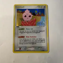 Igglybuff 21/100 Rare Ex Crystal Guardians Reverse Holo Stamped Pokemon Card PL - Image 1