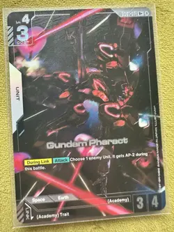 Gundam Card Game Newtype Rising GD01-071 R+ Gundam Pharact Art English - Image 1