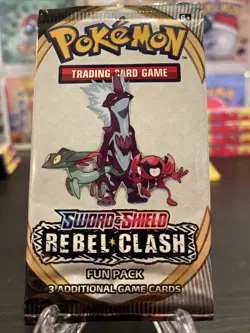Pokemon Sampling Pack (3 Cards)- Rebel Clash - Fun Pack - RARE Pokemon Sample - Image 1
