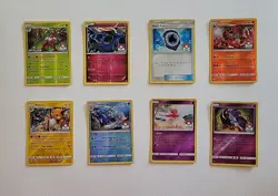 Lot of 8 Pokemon League Reverse Holo Cards Years 2016 & 2017 - Image 1