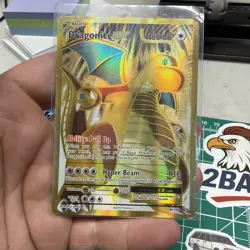 Pokemon Dragonite EX Full Art Ultra Rare Holo Card 106/108 - Image 1
