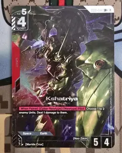 Gundam Card Game - Kshatriya - LR+ Alt Art GD01-044 English - Image 1