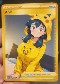 Pokemon - Waifu - Goddess - DIY - Full Art - Glossy - Trainer Card - Image 1