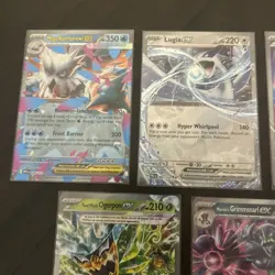 Pokemon 5 Card Lot - EX, Mega Ultra Rares NM - Image 2