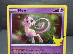 Pokemon TCG Mew 11/25 Holo Rare Card Celebrations 25th Anniversary - Image 3