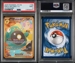 Ionos Bellibolt EX 188/159 Gold Hyper Rare Pokemon Card Journey Together PSA 9 - Image 3