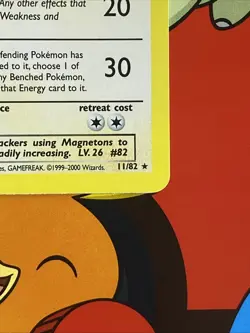 Pokemon Dark Magneton TCG Holo Rare Card 11/82 Unlimited 1st Edition NM Swirl - Image 5