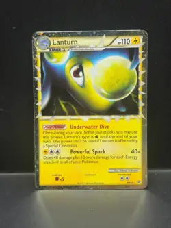 Pokemon Lanturn Prime 86/95 Unleashed Holo Card Ultra Rare 2010 - Image 1