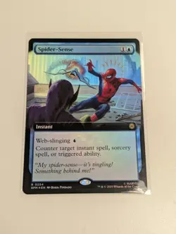 Spider-Sense (Extended Art) Marvel's Spider-Man Foil Magic MTG - Image 1