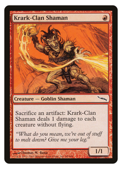 MTG - 1 x Krark-Clan Shaman - Red Goblin Shaman - Mirrodin (MRD) - LP - Image 1