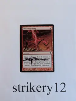 1x Chain Lightning (Foil) - PDS- Signed by Christopher Moeller - Image 1