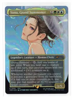 MTG Yuna, Grand Summoner Promo #0001 Holiday Commander Box League Final Fantasy - Image 1