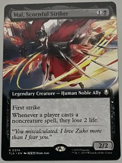 MTG Avatar: The Last Airbender Mai Legendary Creature RARE REGULAR #0374 - Image 1