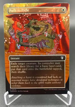 Path to Exile (Borderless, Foil, #626, NM) Commander Masters (CMM), MTG - Image 1