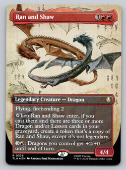 Ran and Shaw FOIL Borderless - MTG Avatar: The Last Airbender TLA - Image 1