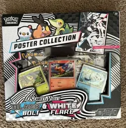 Pokemon TCG Scarlet and Violet Black Bolt and White Flare Poster Collection - Image 1