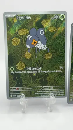 Pokemon TCG - Nymble 096/094 - Phantasmal Flames - Illustration Rare NM Lot Of 2 - Image 2