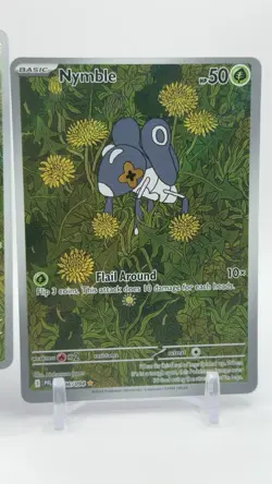 Pokemon TCG - Nymble 096/094 - Phantasmal Flames - Illustration Rare NM Lot Of 2 - Image 3