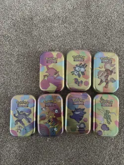 x7 Pokemon TCG Scarlet & Violet 151 Mini Tins SEALED✅ - Image 1