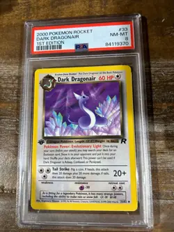 Pokemon 2000 Rocket DARK DRAGONAIR 1ST Edition #33 PSA 8 RARE - Image 1