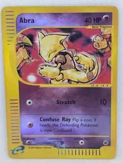 Abra 093/165 Expedition Base Set Reverse Holo Rare Pokemon TCG Nintendo MP+ - Image 1
