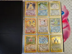 Complete Pokemon Base Set 102/102 WOTC 1999 with binder - full set - all holos - Image 1